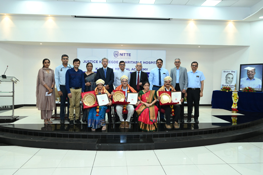 Three senior doctors honoured at Nitte University on National Doctors&rsquo; Day